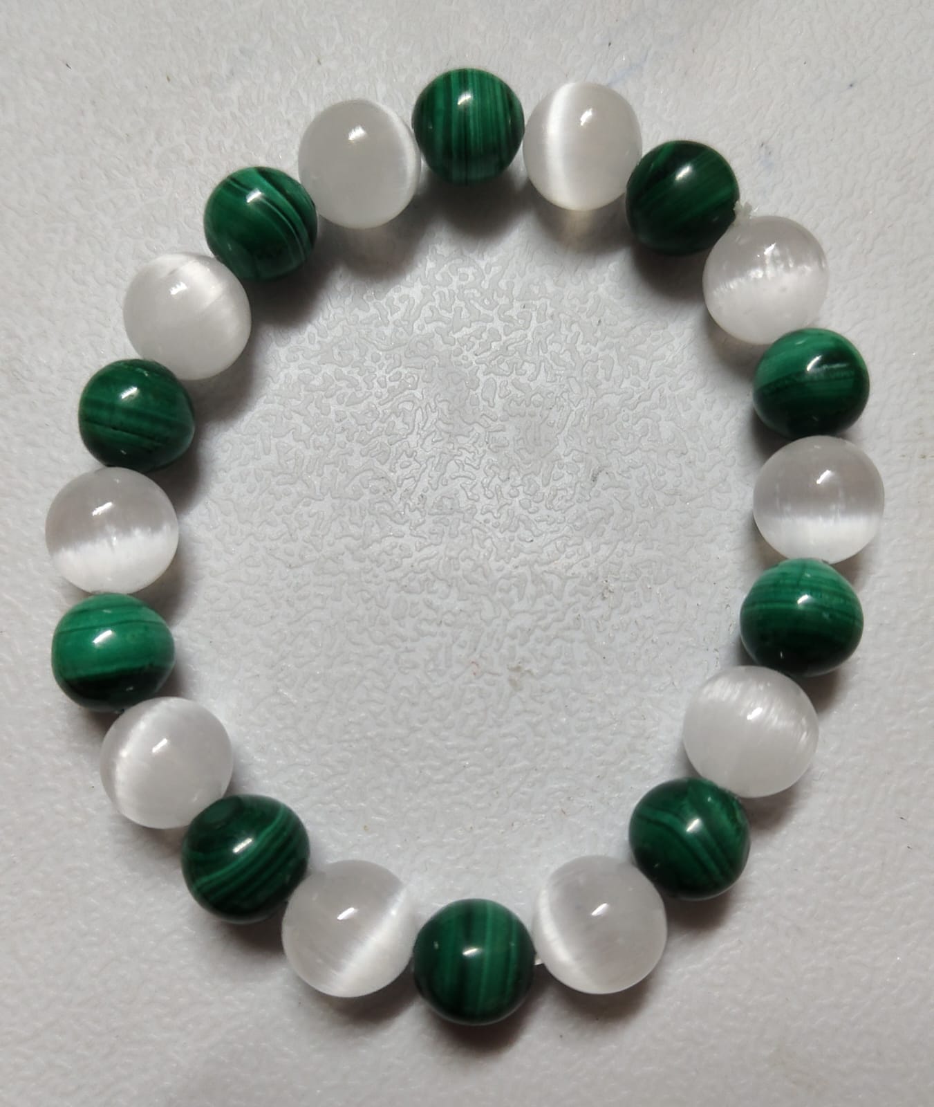 Malachite + Selenite Bracelet